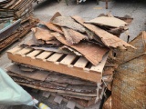 Pallet of Early Reclaimed Tin Ceiling Tile Trim & Molding Pieces
