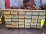 30 Drawer Metal Industrial Parts Cabinet, Approx. 24in x 32in x 20in