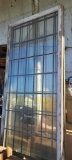 Reclaimed Leaded Glass Window, 2 Piece, Bottom Opens, Frame 102in x 37in From St Agnes Church