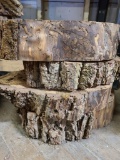 Four Kiln Dried Walnut Live Edge Slabs Approx. 14in