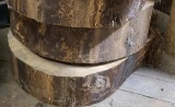 Two Kiln Dried Walnut Live Edge Slabs Approx. 14in