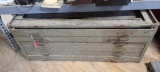 6-Drawer Metal Flat File Map Cabinet (No Top Crown) - 47in x 36in x 20in High