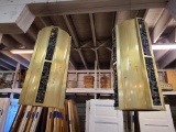 Two Cathedral Lights from St Thomas Church In Bellwood, TX - 30in x 16in