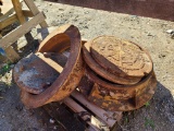 3 Sets of Street Manhole Rings and Lids
