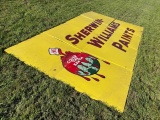 Sherwin Williams Paints Cover the Earth 8-Section Porcelain Sign, 16ft 7in x 9ft