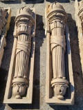 Union Pacific Building UP Concrete Building Architectural Salvage Decorative Pieces, 53.5in