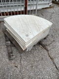 8 Slabs of Round/Curved Marble