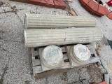 Pallet of 5 Architectural Salvage Columns from Old Omaha Police Department