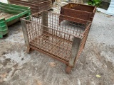 Steel Material Handing Basket, Area for Forks to Lift