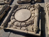 Union Pacific Building UP Concrete Building Architectural Salvage Decorative Pieces, 54in x 54in,