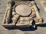 Union Pacific Building UP Concrete Building Architectural Salvage Decorative Pieces, 54in x 54in,