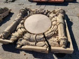 Union Pacific Building UP Concrete Building Architectural Salvage Decorative Pieces, 54in x 54in,