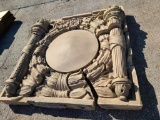 Union Pacific Building UP Concrete Building Architectural Salvage Decorative Pieces, 54in x 54in,
