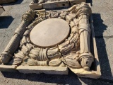 Union Pacific Building UP Concrete Building Architectural Salvage Decorative Pieces, 54in x 54in,