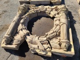Union Pacific Building UP Concrete Building Architectural Salvage Decorative Pieces, 54in x 54in,