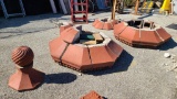 Architectural Salvage from the Old Bus Barn on Cuming St, 17 Pieces Including Finial Topper, 2 units