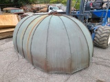 Vintage Copper Arched Building Awning w/ HD Frame, Approx. 10ft x 6ft
