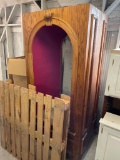 Oak Archtectural Showcases from Omaha's Famous Caniglia's Venice Inn Restaurant 80in x 38in x 31in