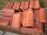 Large Selection of Clay Roofing Tiles (Basket Not Included) Approx. 500+-