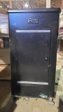 Castle Sterilizer Porcelain Sterilizer Instrument Cabinet w/ Top Mount Compartment for Tools &
