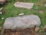 Two Large Curb Stone Landscaping Boulders / Stone, 48in 44in