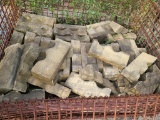 Early Unique Shaped Decorative Brick, Small Pile (Basket Not Included)