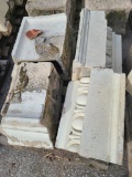 Pallet of Omaha Building Architectural Salvage Terracotta, Egg & Dart