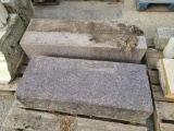 Two Large Slabs of Granite Building Architectural Salvage 42in x 13.5in x 11in, 37in x 14in x 8in