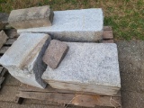 Pallet of Architectural Salvage, 3 Large Granite/Stone Slabs, 2 Misc. Pieces, 39in is the Longest
