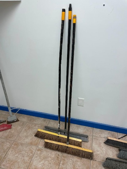 Three Push Brooms