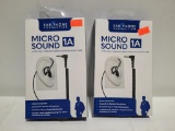 (2) Micro Sound 1A Listen Only Tubeless Earpieces - 3.5mm Connection