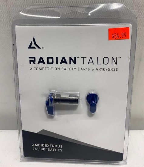 Radian Talon Competition Safety AR15, AR10/SR25. Ambidextrous