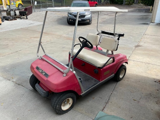 Club Car Gasoline Golf Cart, Clean, Engine Turns Overs/Runs, Get Tune Up, 2-Person w/ Canopy