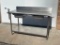 John Boos Stainless Steel Prep Table w/ Undershelf & Edlund Comm. Can Opener 60in x 30in x 36in H