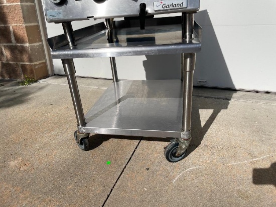 John Boos EES8-3024 Mobile Equipment Stand w/ Undershelf & Casters, 24in x 30in