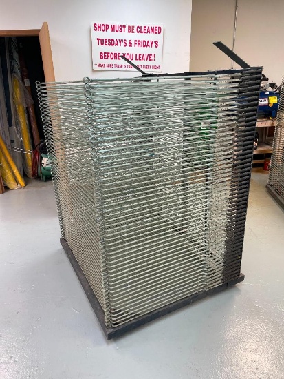 Spring Loaded Screen Print Air Dry Rack