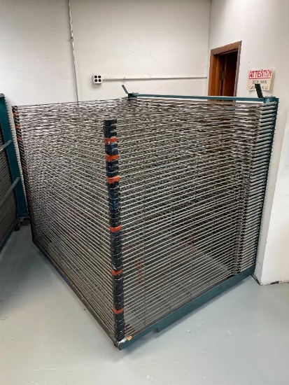 Spring Loaded Screen Print Air Dry Rack