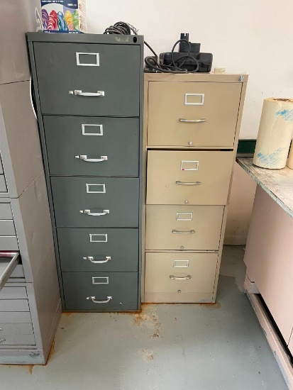 Three File Cabinets
