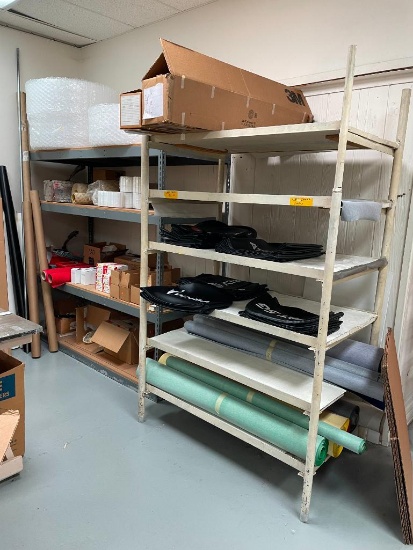 Two HD Metal Storage Shelving Units, 4 Shelves & 6 Shelves