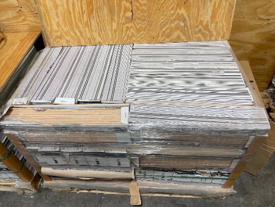 Pallet of Wall-Tile, 36 Boxes, 8in x 24in, 12pc/box, 15.5sf/box SOHO White Gloss Wall Tile 52-222