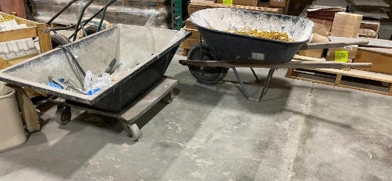 Wheelbarrow, Troft/Hopper and HD Dolly and Some Rope