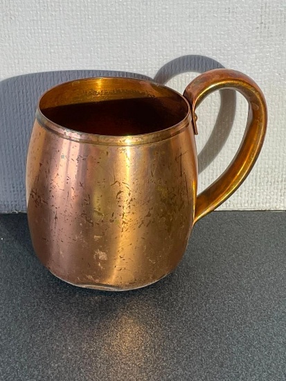 Vintage Solid Copper Moscow Mule Mug / Cup from Brothers Lounge