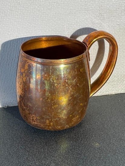 Vintage Solid Copper Moscow Mule Mug / Cup from Brothers Lounge