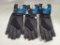 3 Pair, Armor Flex PFU-1 Size XXL Neoprene Unlined All Weather Duty Shooting Gloves