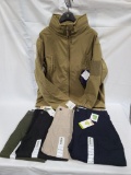 Lot of 5 Condor Summit Soft Shell Jacket Tan Size XL & First Tactical Velocity Pants 34x36