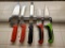 Magnetic Knife Rack w/ Several Kitchen Knives