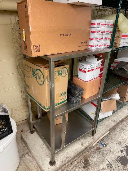 NSF Stainless Steel Shelving Unit, 50in x 29in x 24in, HD