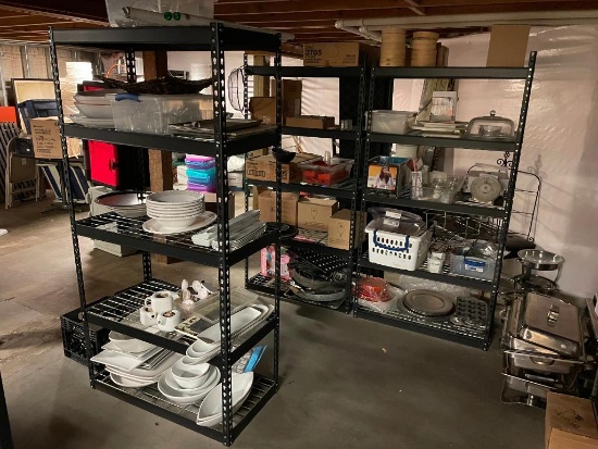 Lot of 3 HD Metal Shelving Units, 72in x 36in x 18in