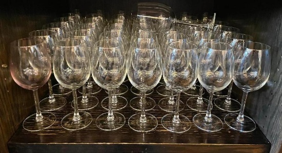 43 Large Wine Glasses