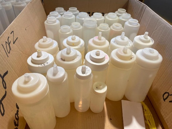 Group of Used Squeeze Bottles